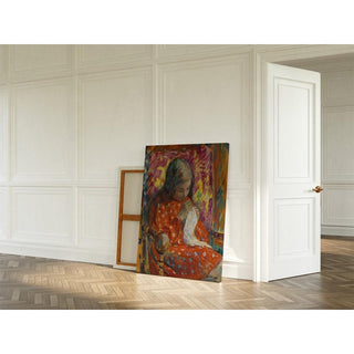 Jeune fille cousant - Henri Lebasque | Reproduction Tableau Décoration murale affiche copie