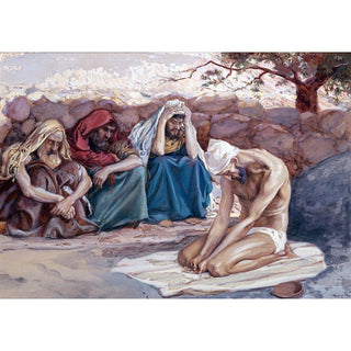 Job et ses trois amis - James Tissot | Reproduction Tableau Décoration murale affiche copie