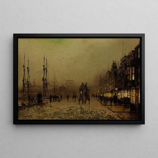 John Atkinson Grimshaw - Glasgow docks at twilight.webp