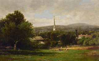 John Bunyan Bristol - Landscape with Church.webp