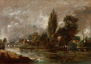 John Constable - Harnham Bridge Salisbury.webp