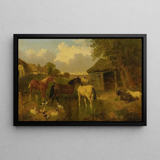 John Frederick Herring Jr - A Farmyard.webp