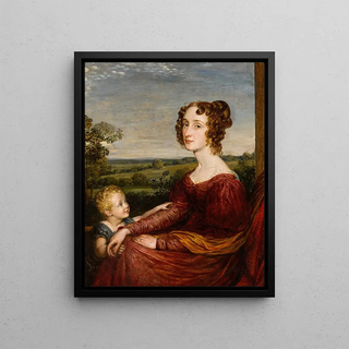 John Linnell - Portrait of Mrs William Wilberforce and Child.webp