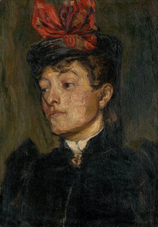 Jozef Hanula - Head Of A Lady In A Hat.webp