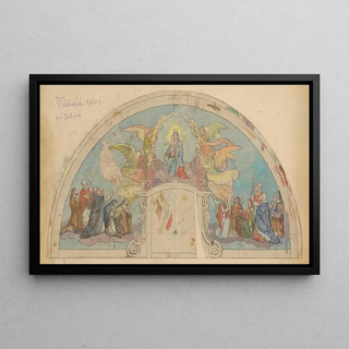 Jozef Hanula - Madonna and Child Mural Design of a Church in Viov.webp