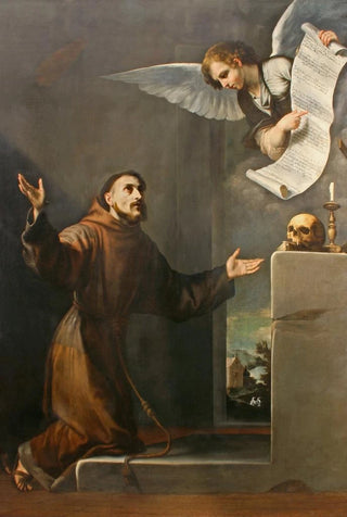 Jusepe de Ribera - Saint Francis Receives The Seven Privileges From The Angel.webp
