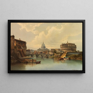 Karl Kaufmann - Ansicht von Rom mit St Peter und Engelsburg.webp