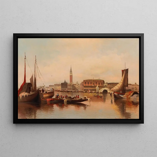 Karl Kaufmann - Venetian Scene With View Of St Marks Square.webp