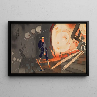 Kobayashi Kiyochika - The Fall of Jinzhou Fortress Private First Class Onoguchi Tokuji.webp