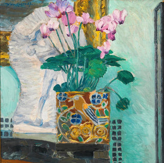 Koloman Moser - Blumenstilleben mit Zyklamenstock.webp