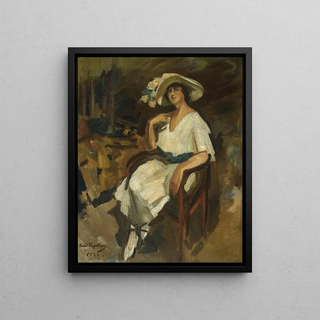 Konstantin Alexeevich Korovin - Portrait Of Madame Maria Rubin.webp