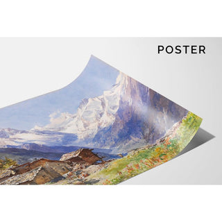 L'Alpe Barneuza Valais - Edward Theodore Compton | Reproduction Tableau Décoration murale affiche copie