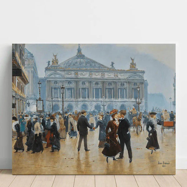 Reproduktion af maleriet L’arrivée des Midinettes - Jean Béraud