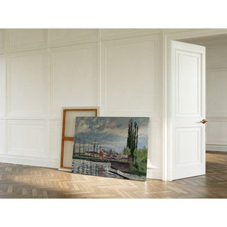 L'écluse de Pontoise 1872 - Camille Pissarro | Reproduction Tableau Décoration murale affiche copie