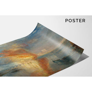 L'incendie des maisons des Lords et des Communes, le 16 octobre 1834 - Joseph Mallord William Turner | Reproduction Tableau Décoration murale affiche copie