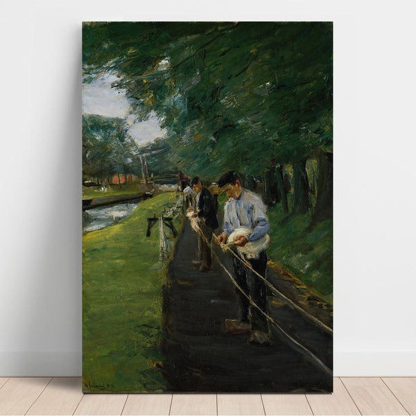 Reproduktion af maleriet La Corderie à Edam - Max Liebermann