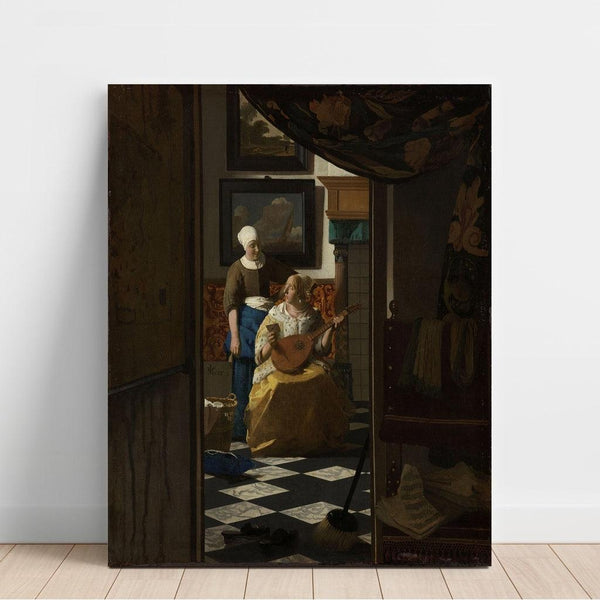 Reproduktion af maleriet La Lettre d’amour - Johannes Vermeer