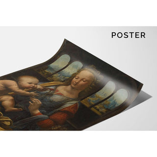 La Madone à l'œillet - Leonardo da Vinci | Reproduction Tableau Décoration murale affiche copie