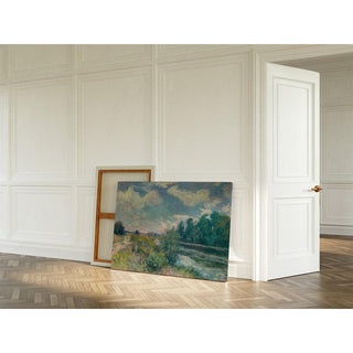 La Seine à Bougival 1876 - Alfred Sisley | Reproduction Tableau Décoration murale affiche copie