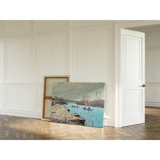 La Seine à Port-Marly, tas de sable 1875 - Alfred Sisley | Reproduction Tableau Décoration murale affiche copie