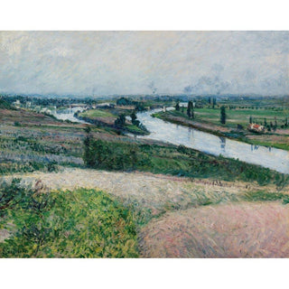 La Seine à la Pointe d'Épinay - Gustave Caillebotte | Reproduction Tableau Décoration murale affiche copie