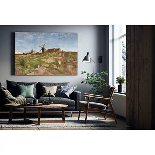 La butte Montmartre - Vincent Van Gogh | Reproduction Tableau Décoration murale affiche copie