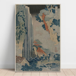 La cascade d'Ono sur la route de Kiso" de la série Voyage aux cascades des provinces - Katsushika Hokusai | Reproduction Tableau Décoration murale affiche copie