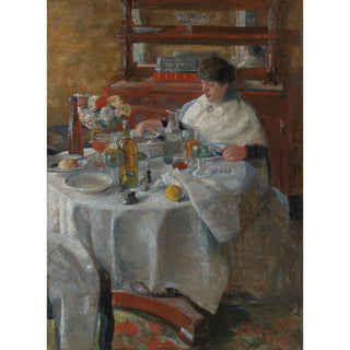 La mangeuse d'huitres - James Ensor | Reproduction Tableau Décoration murale affiche copie