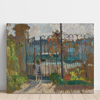 Lagny, Nono à la Grille du Jardin - Henri Lebasque | Reproduction Tableau Décoration murale affiche copie