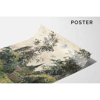 Le Clocher de Bazincourt - Camille Pissarro | Reproduction Tableau Décoration murale affiche copie