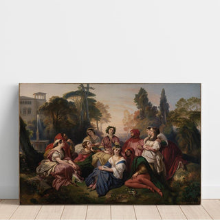 Le Décaméron - Franz Xaver Winterhalter | Reproduction Tableau Décoration murale affiche copie