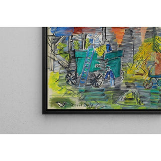 Le Dépiquage Bleu - Raoul Dufy | Reproduction Tableau Décoration murale affiche copie