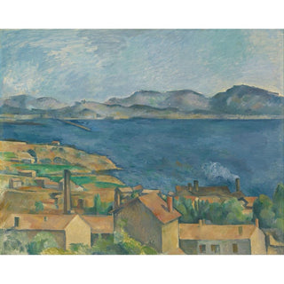 Le Golfe de Marseille vu de l'Estaque - Paul Cézanne | Reproduction Tableau Décoration murale affiche copie