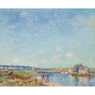 Le Loing à Saint-Mammès 1884 - Alfred Sisley | Reproduction Tableau Décoration murale affiche copie