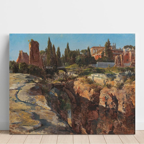 Reproduktion af maleriet Le Palatin à Rome - Edward Theodore Compton