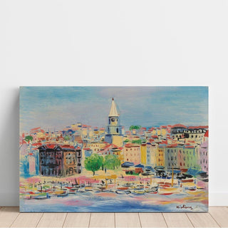 Le Port de Marseille - Moïse Kisling | Reproduction Tableau Décoration murale affiche copie