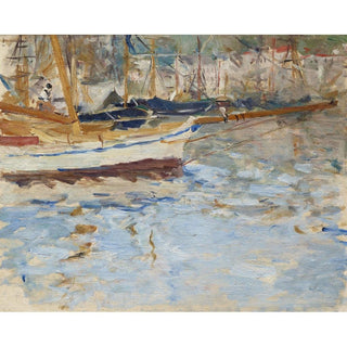 Le Port de Nice - Berthe Morisot | Reproduction Tableau Décoration murale affiche copie