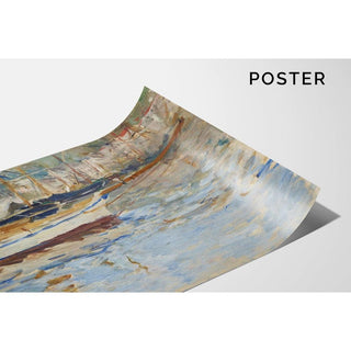 Le Port de Nice - Berthe Morisot | Reproduction Tableau Décoration murale affiche copie