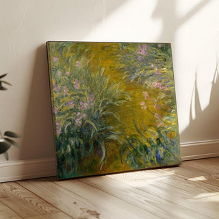 Le chemin à travers les Iris - Claude Monet | Reproduction Tableau Décoration murale affiche copie
