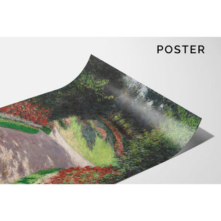 Le chemin dans le jardin - Gustave Caillebotte | Reproduction Tableau Décoration murale affiche copie