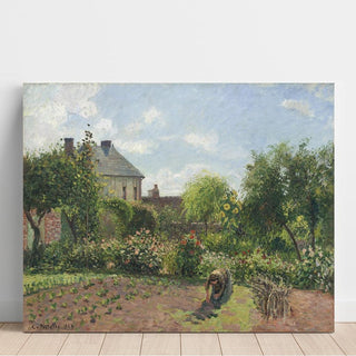 Le jardin des artistes à Eragny - Camille Pissarro | Reproduction Tableau Décoration murale affiche copie