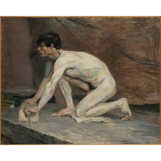 Le polisseur de marbre - Henri de Toulouse-Lautrec | Reproduction Tableau Décoration murale affiche copie