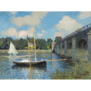 Le pont à Argenteuil - Claude Monet | Reproduction Tableau Décoration murale affiche copie
