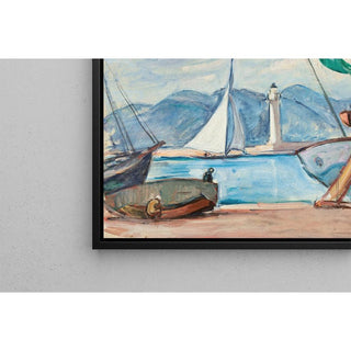 Le port de Saint-Tropez - Henri Lebasque | Reproduction Tableau Décoration murale affiche copie
