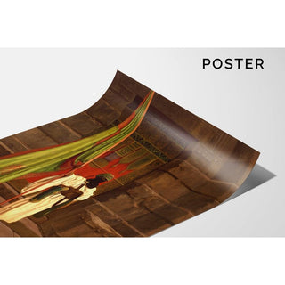 Le porteur debout, déployant le drapeau sacré - Jean-Léon Gérôme | Reproduction Tableau Décoration murale affiche copie