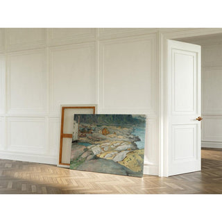 Le village au pied de la montagne. Étude des Lofoten - Anna Boberg | Reproduction Tableau Décoration murale affiche copie