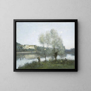 Les Baigneuses de Ville-d'Avray - Jean-Baptiste Camille Corot | Reproduction Tableau Décoration murale affiche copie