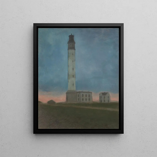 Lon Spilliaert - De vuurtoren van Oostende bij zonsopgang.webp