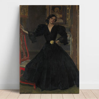 Madame Sorolla Clotilde García del Castillo, 1865-1929 en noir - Joaquín Sorolla | Reproduction Tableau Décoration murale affiche copie