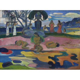 Mahana no atua, Jour du seigneur - Paul Gauguin | Reproduction Tableau Décoration murale affiche copie